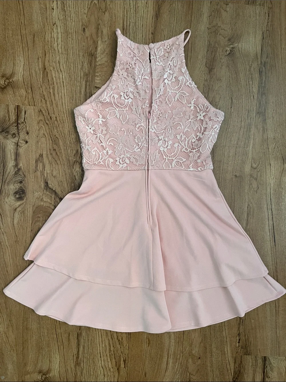 B. Smart Sleeveless Halter Mini Dress - Picture 5 of 6